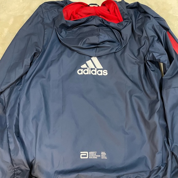 NWT Hooded Adidas Full Zip Boston Marathon jacket-Men’s medium - Picture 5 of 6
